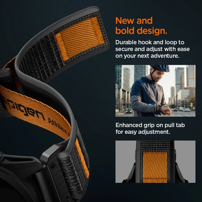 Spigen Athlex Air Garmin QuickFit 22mm Active Black/orange