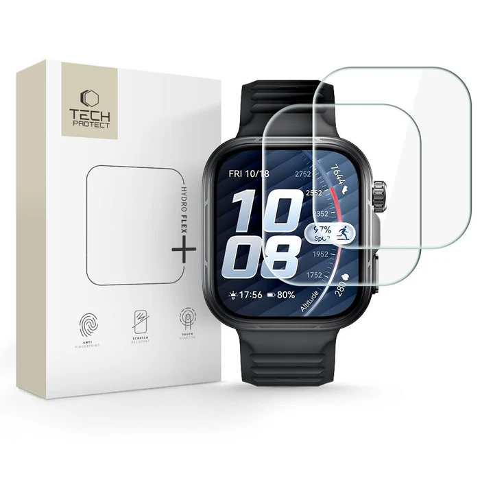 Tech-Protect Hydro Flex+ Huawei Watch Fit 5 Pro Clear [2 PACK]