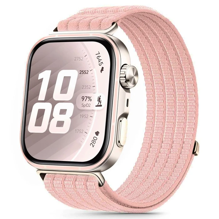 Tech-Protect Nylon Huawei Watch Fit 3 / 4 / 4 Pro / 5 / 5 Pro Light Pink