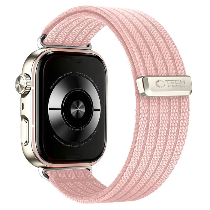 Tech-Protect Nylon Huawei Watch Fit 3 / 4 / 4 Pro / 5 / 5 Pro Light Pink