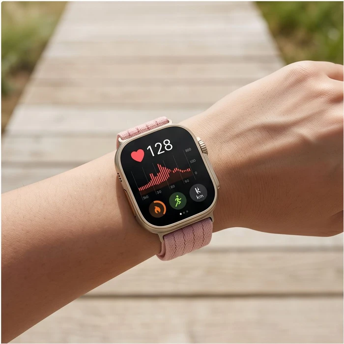Tech-Protect Nylon Huawei Watch Fit 3 / 4 / 4 Pro / 5 / 5 Pro Light Pink