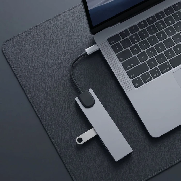 Tech-Protect HB09 Hub Adapter 8in1 USB-C / 2xUSB-A 3.0, USB-C 3.0, USB-C PD 100W, HDMI 4K 60Hz, SD/TF, RJ45 1000Mb/s Space Grey