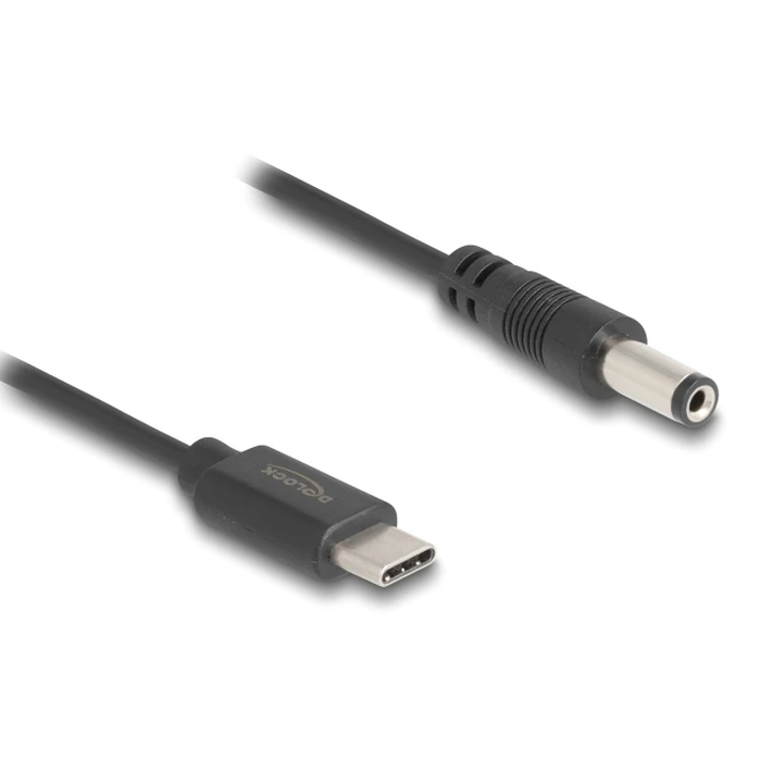 Καλώδιο USB-C Delock σε DC 5.5 X 2.1mm 85397, 1M, Μαύρο