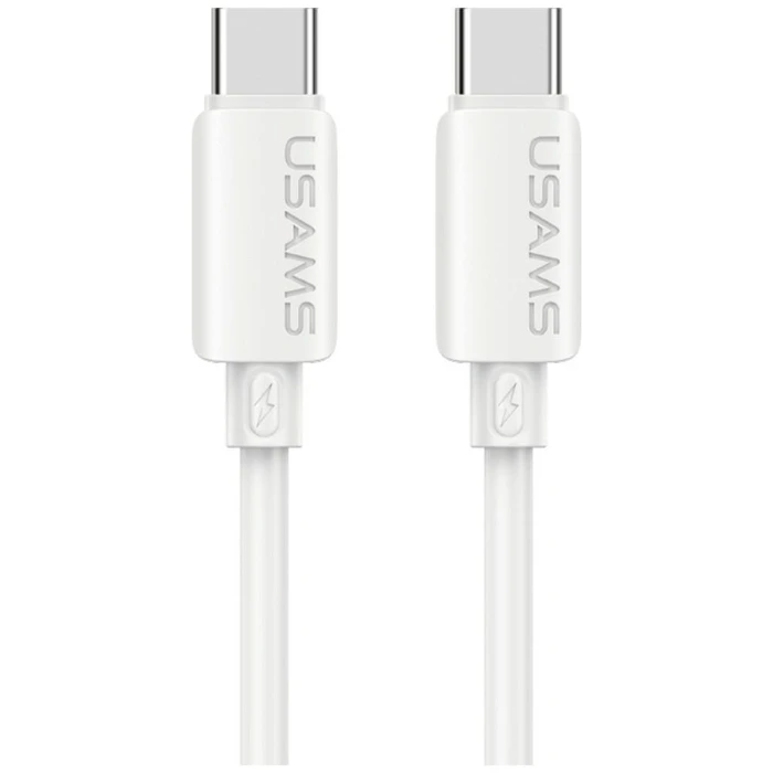 USAMS U98 30W 3A Silicone Fast Charging USB-C / Lightning Cable White