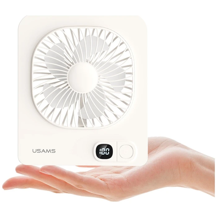 USAMS Magnetic Desk Fan White