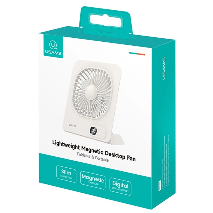USAMS Magnetic Desk Fan White