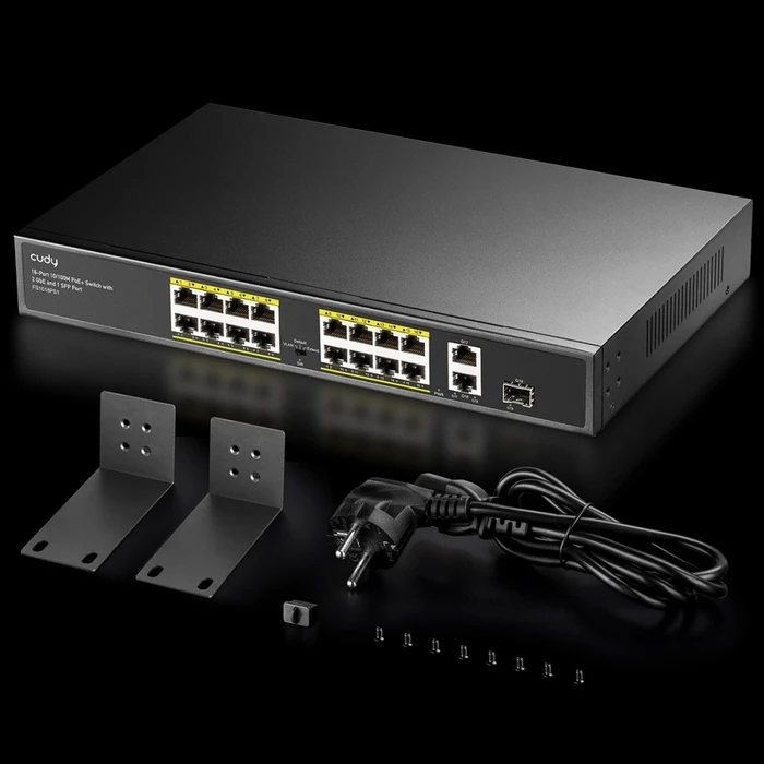 Network Switch Cudy Fs1018ps1 16xfe Poe+ 200w 1xsfp