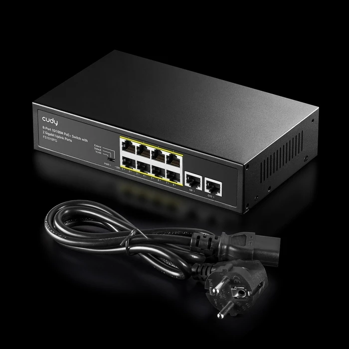Network Switch Cudy Fs1010pg 8xfe Poe+ 120w Gigabit Uplink