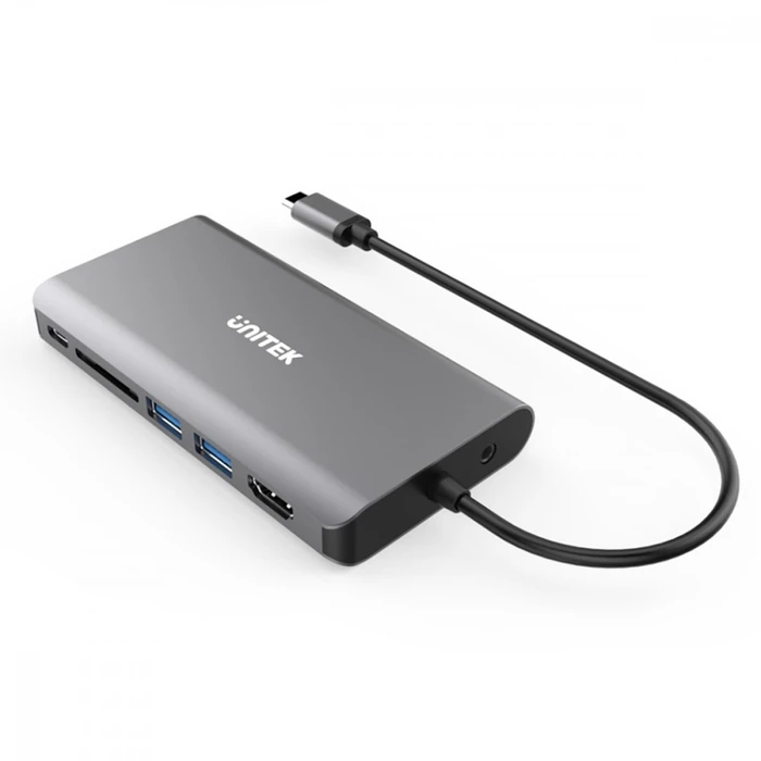 USB Hub Unitek 8-In-1 Usb-C 3.1; Pd 100w; D1019b