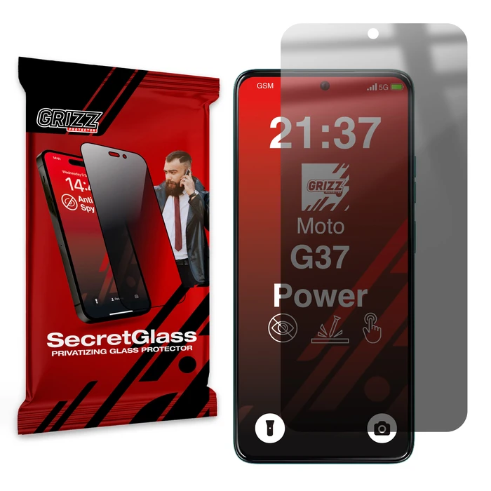GrizzGlass SecretGlass Motorola Moto G37 Power