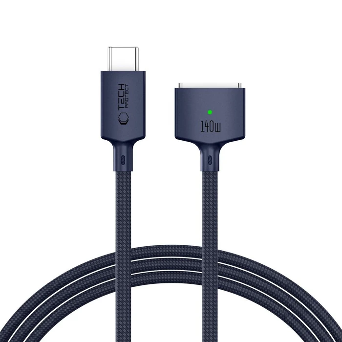 Tech-Protect MMC01 Ultraboost Magnetic MacBook Cable USB-C / MagSafe 3 140 W 200 cm Midnight Blue