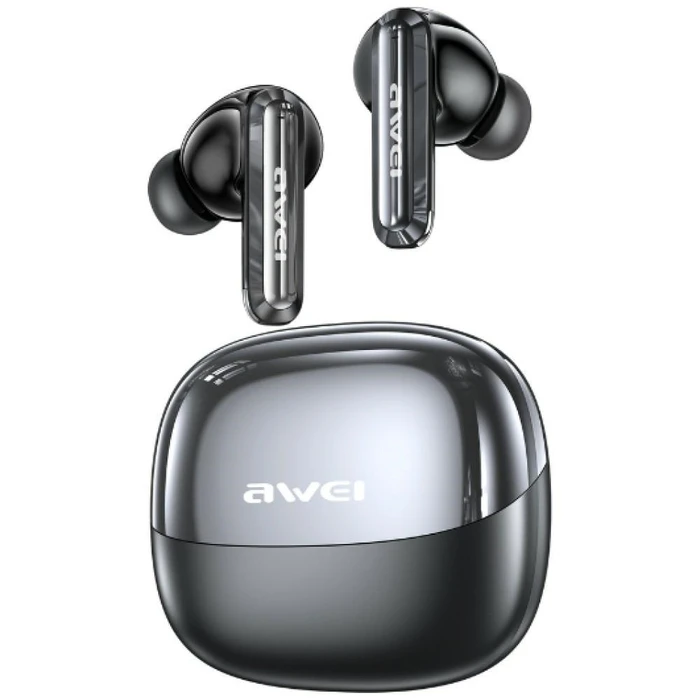 AWEI T229 ANC AI Wireless in-ear headphones + docking station galvanized gunmetal