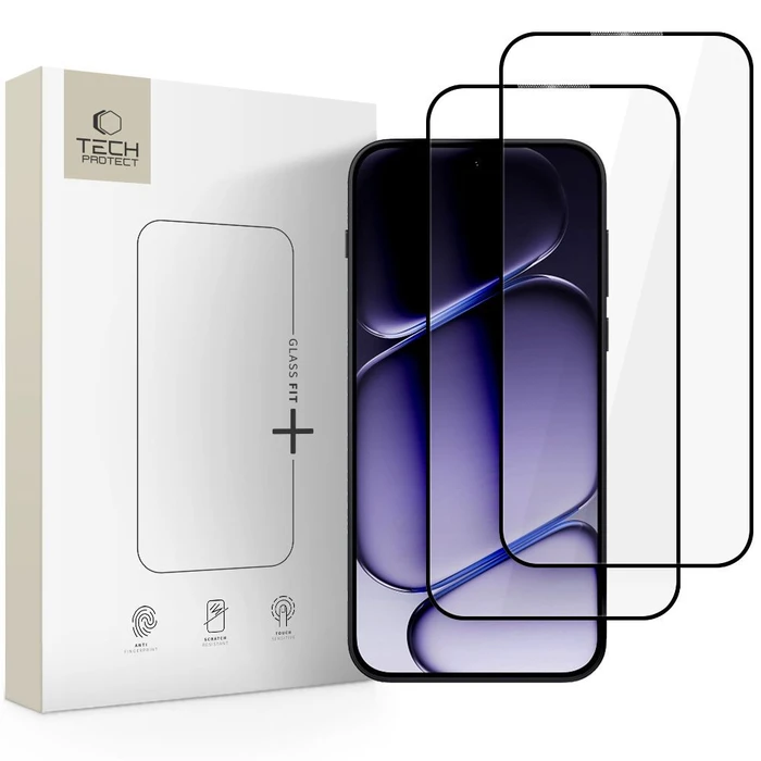 Tech-Protect Glass Fit+ OnePlus Nord 6 Black [2 PACK]
