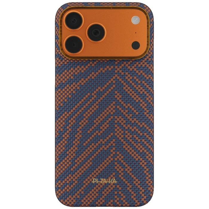 PITAKA Edge Case Breath of Veins Apple iPhone 17 Pro burning orange