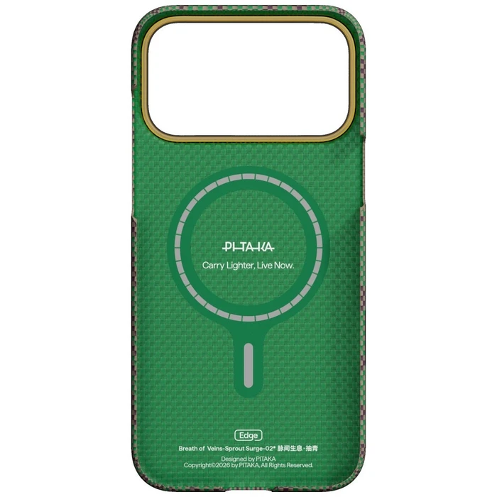PITAKA Edge Case Breath of Veins Apple iPhone 17 Pro sprout surge