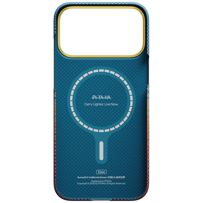 PITAKA Edge Case California Dream 01 Apple iPhone 17 Pro Max sunset