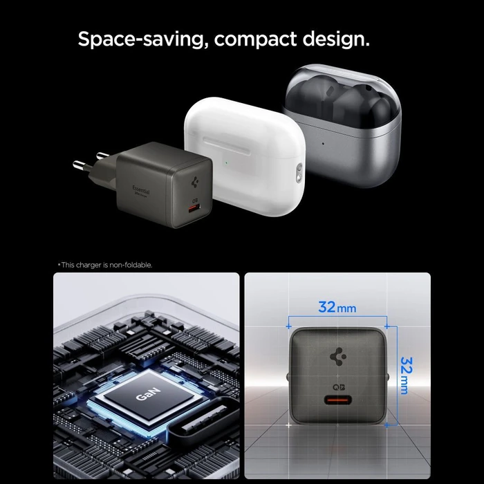 Spigen EE301EU-GAN Essential USB-C Network Charger 30W Gunmetal