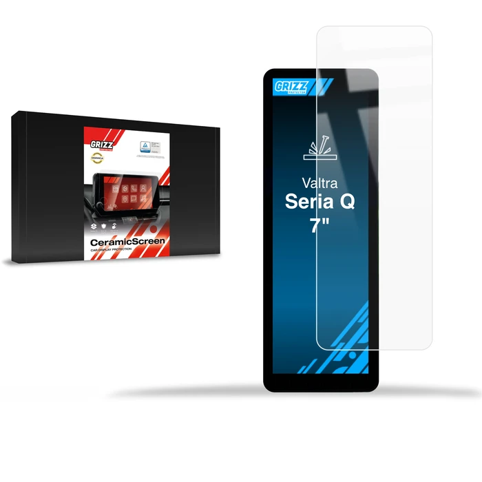 Ceramic GrizzGlass CarDisplay Protection Valtra series Q A-Pillar Display 7" (2017-2026)