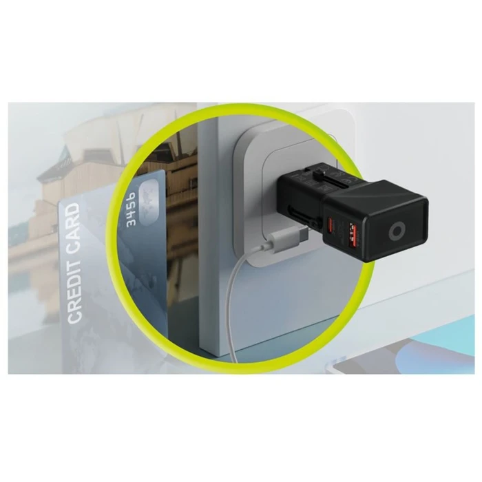 Mobile Origin Travel Adapter 25W EU/US/UK/AU, λευκό