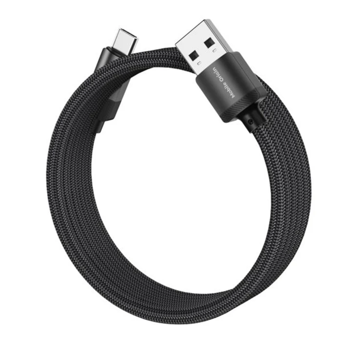 Mobile Origin Μαγνητικό Καλώδιο USB-A σε USB-C 1 m Μαύρο
