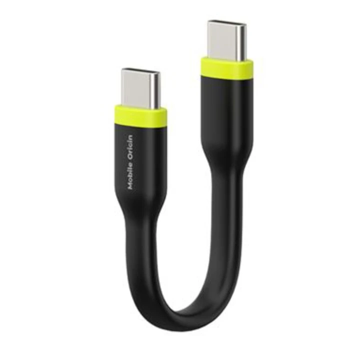 Mobile Origin Compact καλώδιο USB-C σε USB-C 10 cm μαύρο
