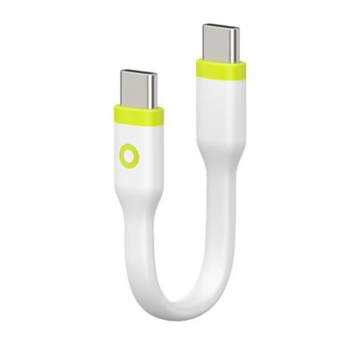 Καλώδιο Compact USB-C σε USB-C Mobile Origin 10 cm Λευκό