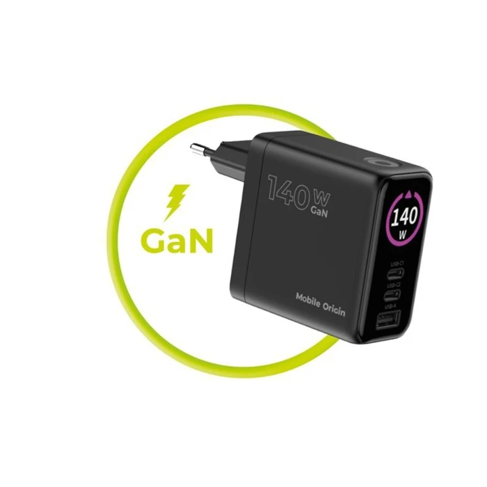 Mobile Origin Φορτιστής 140W GaN PW21 (2x USB-C, 2x USB-A)