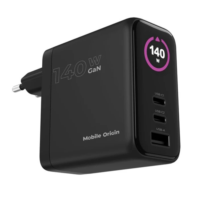 Mobile Origin Φορτιστής 140W GaN PW21 (2x USB-C, 2x USB-A)