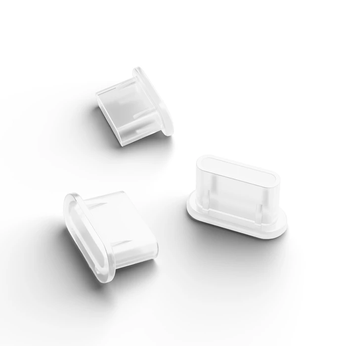 Mobile Origin USB-C Βύσμα Σκόνης με Βούρτσα CL1 Μαύρο/Διάφανο