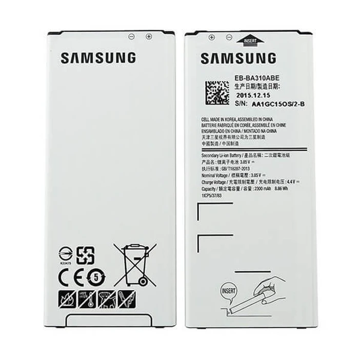 Samsung EB-BA310ABE Bulk Μπαταρία Αντικατάστασης 2300mAh για Galaxy A3 2016