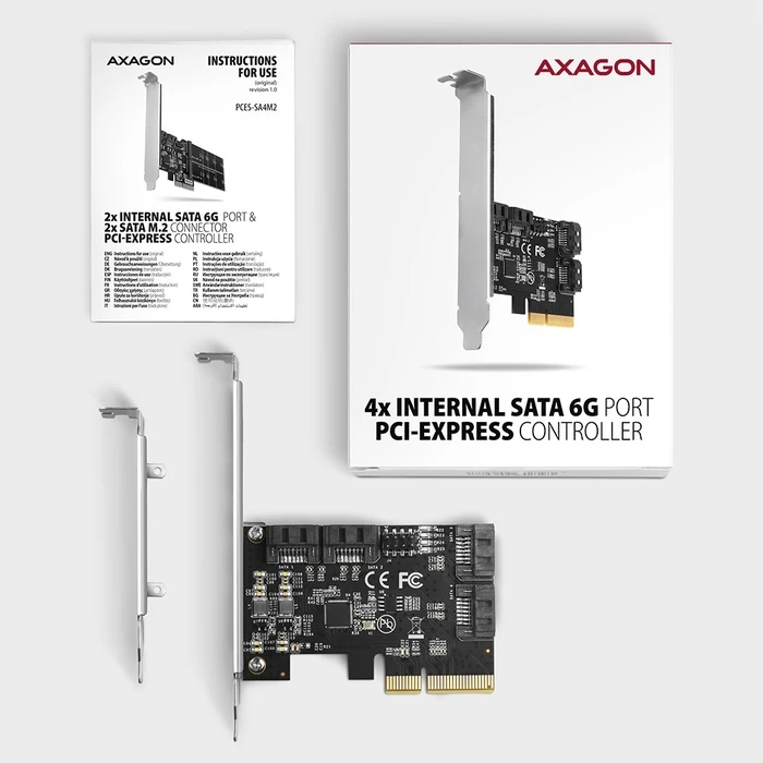 Κάρτα PCIe Axagon Pces-Sa4x4 Controller 4x Port Sata