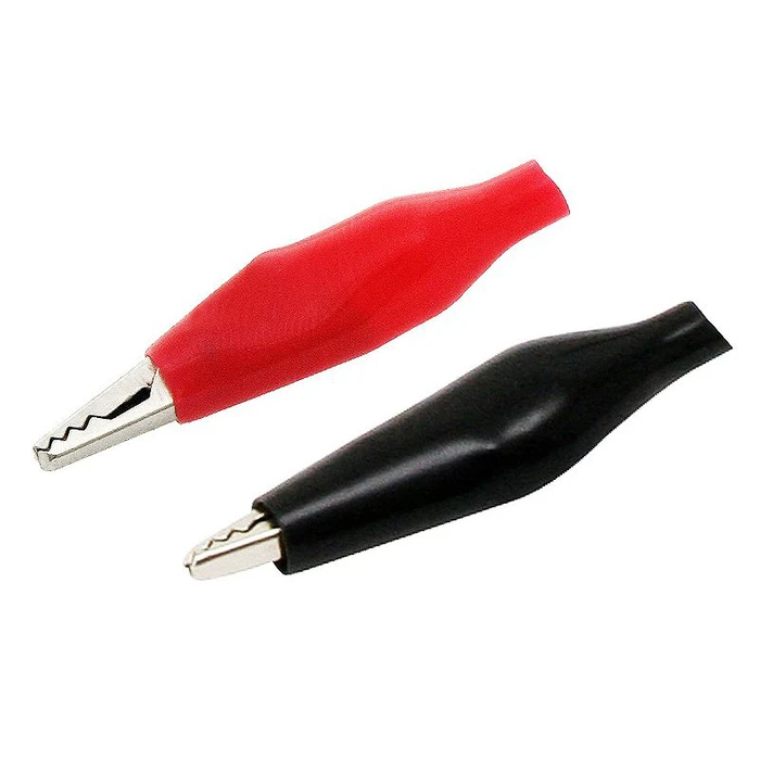 XTREME Crocodile Clips Set 51mm Black Red