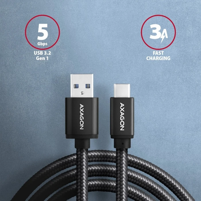 Καλώδιο Axagon Bucm3-Am15ab Kabel Usb-C To Usb-A 1,