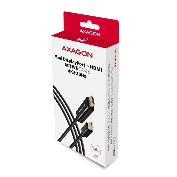 Καλώδιο Axagon Rvdm-Hi14c2 Cabl E 1.8m Minidp To Hdmi 4