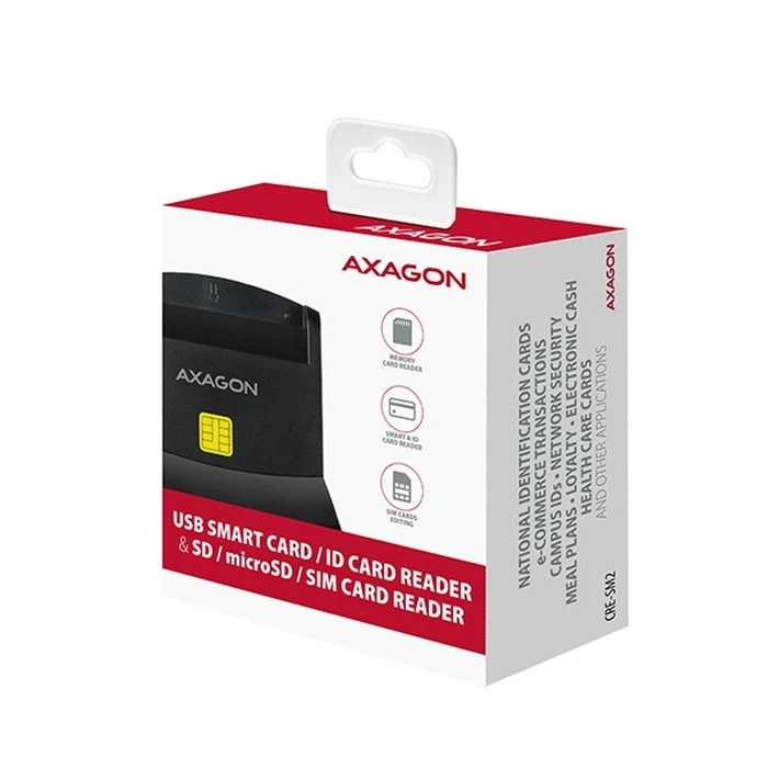 Card Reader Axagon Cre-Sm2 Usb + Sd/Microsd/Sim