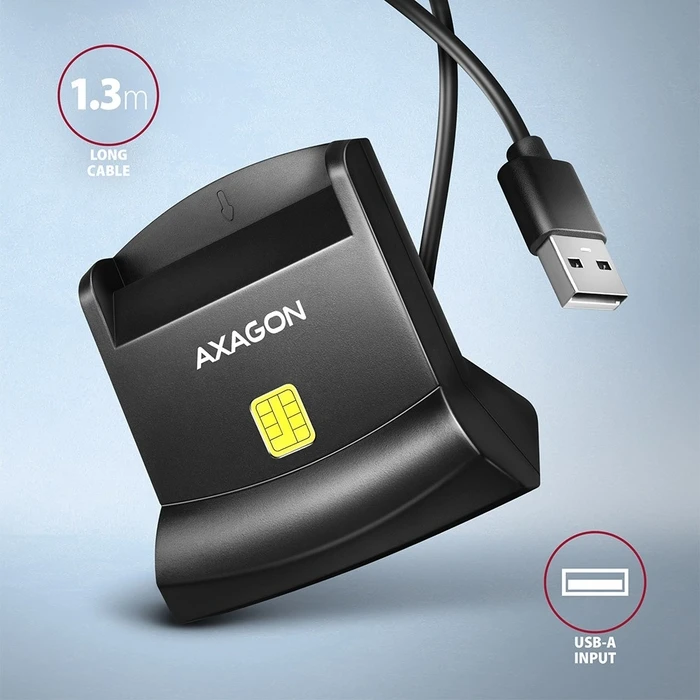 Card Reader Axagon Cre-Sm4n Usb 1.3m Ca