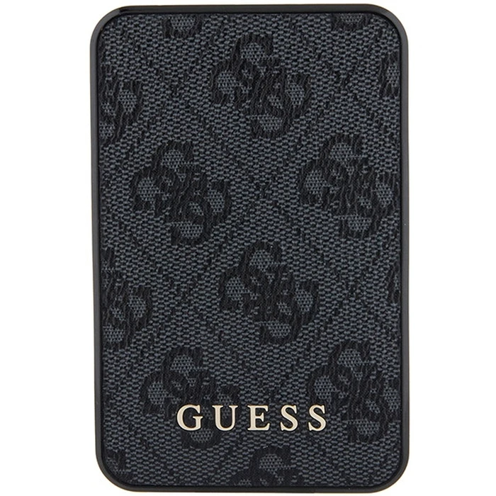 Powerbank Guess GUPB5LP4GEGK 5000mAh 15W 4G Leather Metal Logo black