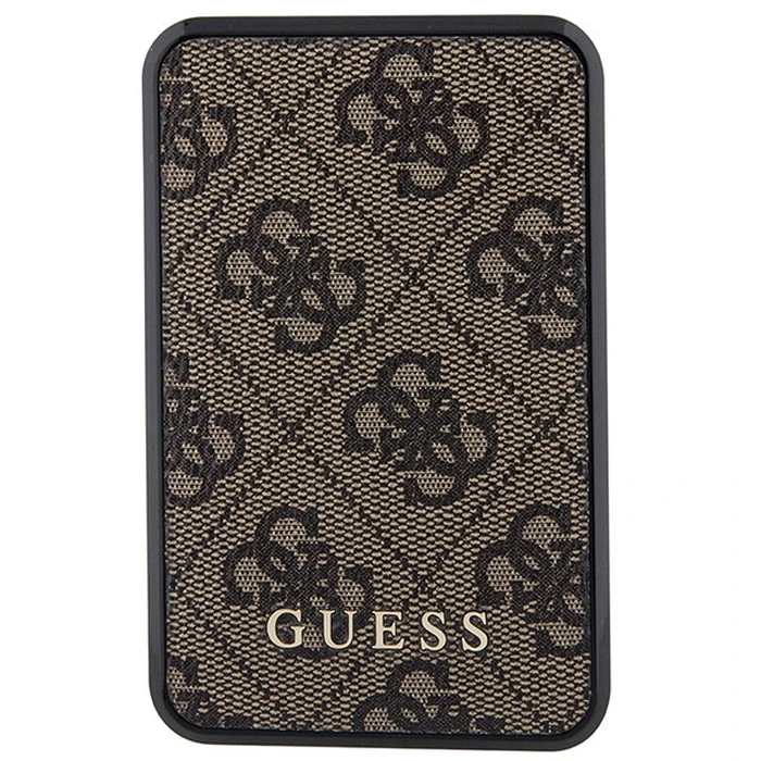 Powerbank Guess GUPB10DP4GEGW 10000mAh 18W 4G Leather Metal Logo brown
