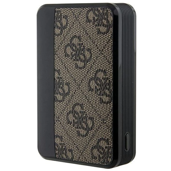 Powerbank Guess GUPB10DP4GEGW 10000mAh 18W 4G Leather Metal Logo brown