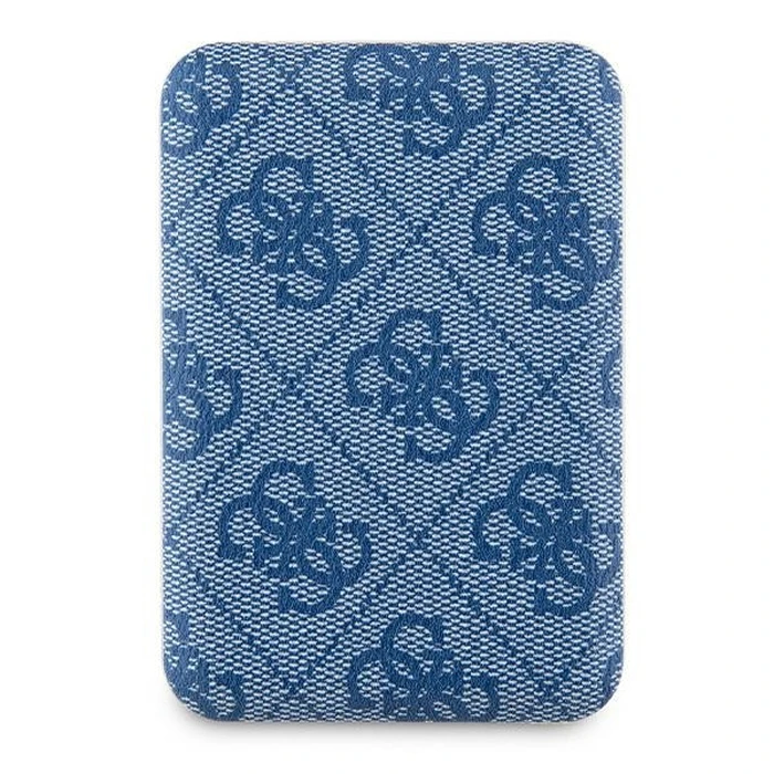 Induction Powerbank Guess GUPB5FP4EMGB 5000mAh 15W 4G Leather Metal Logo MagSafe blue