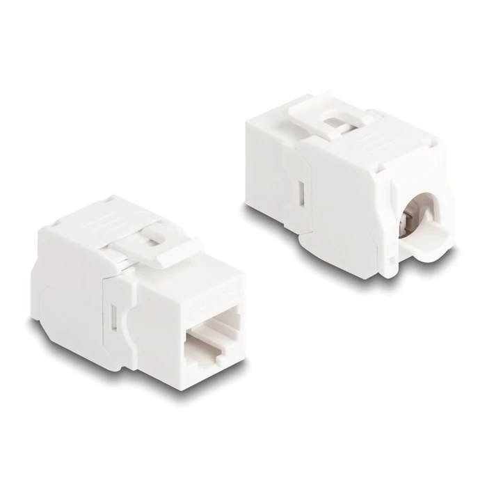 Keystone Module Delock 86051, Rj45 Σε Lsa, Cat.6A Utp, Λευκό, 4Τμχ