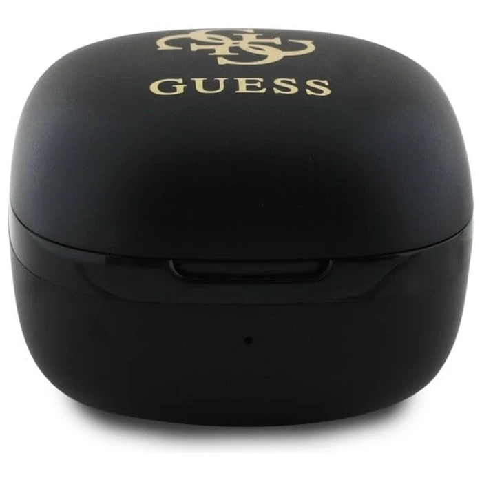 Wireless TWS in-ear headphones Guess GUTWSJ144ESK + docking station Iridescent 4G Printed Logo black