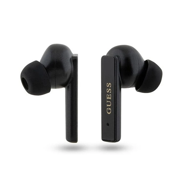 Wireless TWS in-ear headphones Guess GUTWSSU20ALEGK + docking station Printed Logo black