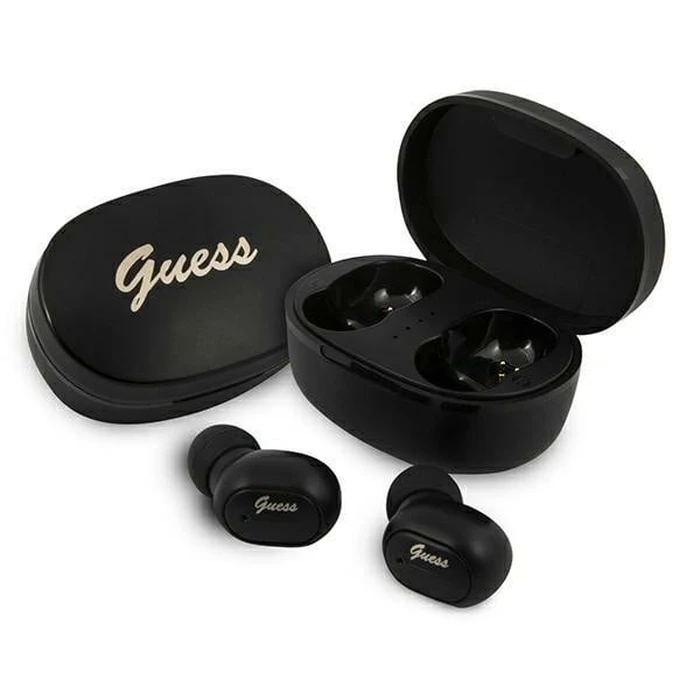 Wireless TWS in-ear headphones Guess GUTWST30BK + docking station black