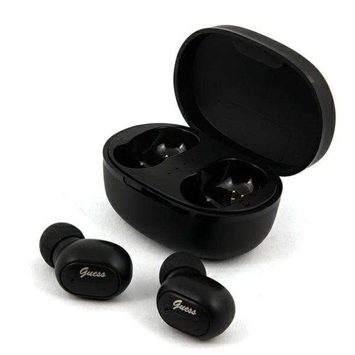 Wireless TWS in-ear headphones Guess GUTWST30BK + docking station black