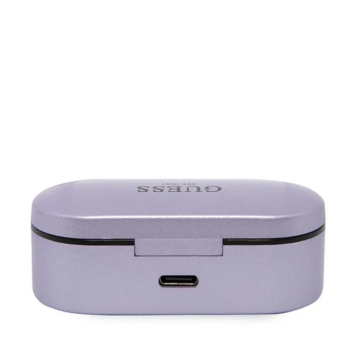 Wireless in-ear headphones Guess GUTWST31EU TWS + docking station purple