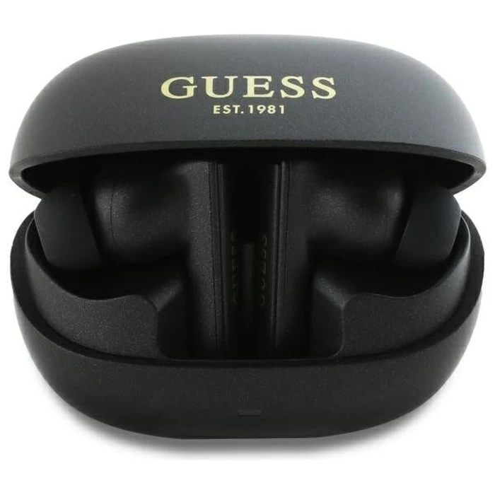 Wireless TWS in-ear headphones Guess GUTWST88MCTGK TWS + docking station Capsule Printed Logo black