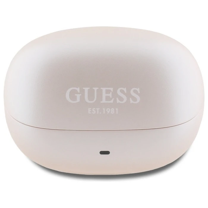 Wireless TWS in-ear headphones Guess GUTWST88MCTGP TWS + docking station Capsule Printed Logo pink