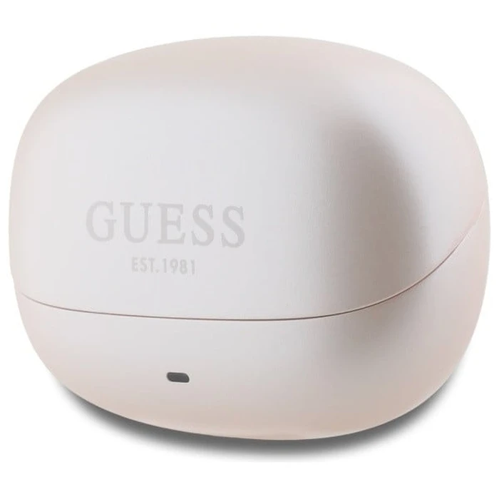 Wireless TWS in-ear headphones Guess GUTWST88MCTGP TWS + docking station Capsule Printed Logo pink