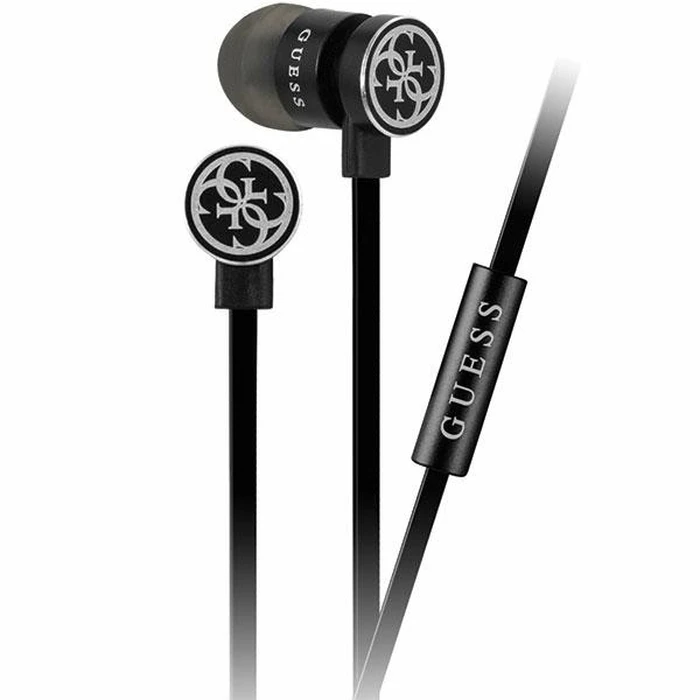 In-ear headphones Guess GUEPWIBK Jack 3.5mm black-silver